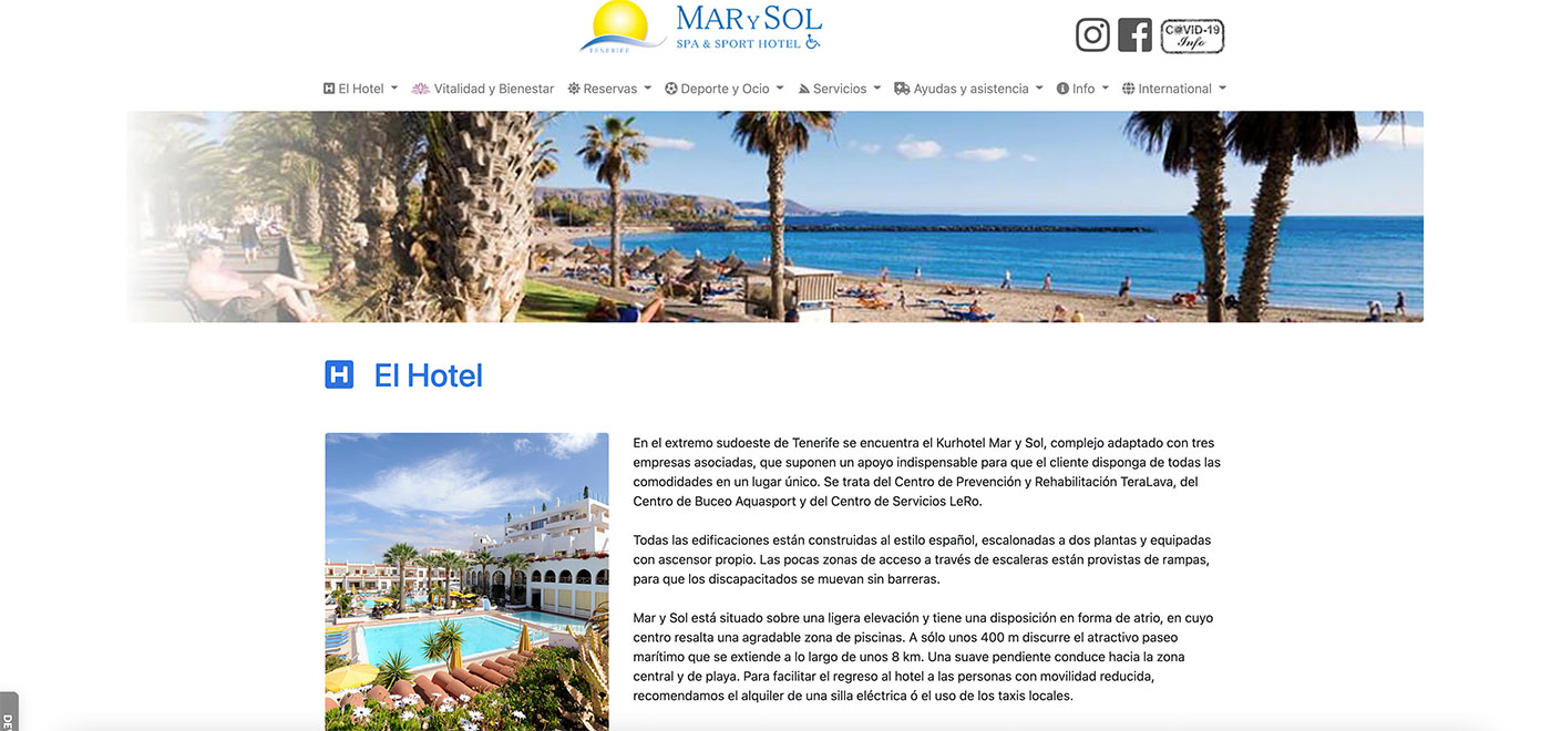 Mar y Sol - Hotel - Beschreibung